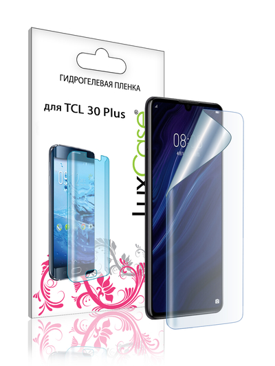 Luxcase Гидрогелевая пленка LuxCase для TCL 30 Plus, Прозрачная, 0,14 мм, Front TCL 30E Plus 90579