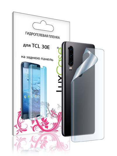 Luxcase Гидрогелевая пленка LuxCase для TCL 30E, Прозрачная, 0,14 мм, Back 90574