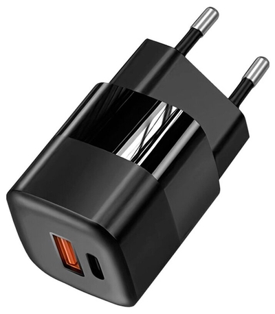TFN Сетевое зарядное устройство TFN nano A+C PD 33W black б/кабеля TFN-WCRPD22 
