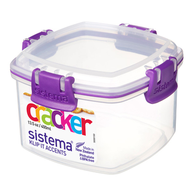 Sistema Контейнер для крекеров Sistema Klip It Cracker Accents, 400 мл Violet (61331) 