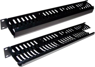 LANMASTER Кабельный органайзер 19" LANMASTER TWT-ORG/CV24-1U c крышкой на 24 порта 1U TWT-ORG/CV24-1U