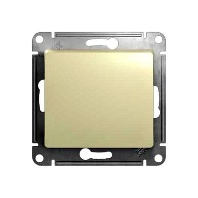 Schneider electric Glossa GSL000415 Выключатель однокнопочный без фиксации (10 А, под рамку, скрытая установка, титан) Schneider Electric GSL000415