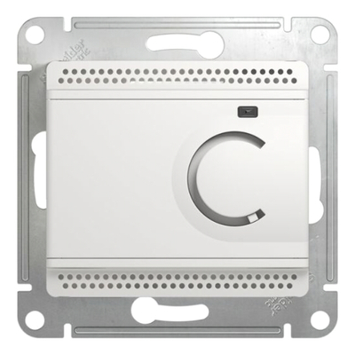 Schneider electric Glossa GSL000138 Термостат электронный для теплых полов +5…+50°С (10 А, 220 В, в сборе, скрытая установка, белый) Schneider Electric GSL000138