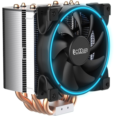 PCCooler PCCooler Кулер GI-H58U CORONA B LGA2066/2011/1366/115X/775/AM4/3/3+/AM2/2+/FM1/2/2+ (10 шт/кор, TDP 240W, 120mm PWM SilentPro Blue LED FAN, 5 тепловых трубок 8мм, 1000-1800RPM, 26,5dBa) GI-H58U CORONA B