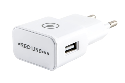 Red Line Сетевое зарядное устройство Red Line 1 USB, 1A + MicroUSB White (УТ000013625) 