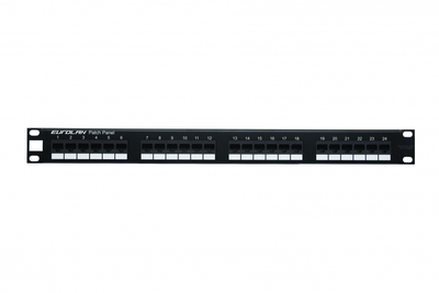 Eurolan Патч-панель 19, 24xRJ45, UTP, Кат. 5е Eurolan 27B-U5-24BL 