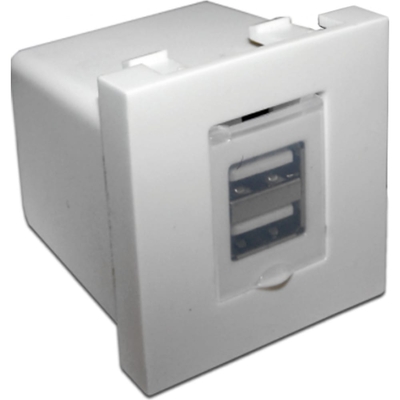 LANMASTER Модуль Lanmaster LAN-EZ45x45-2U/R2-WH 