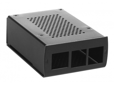 Qumo Корпус Qumo Aluminium Case for Raspberry Pi 4, black, перфорированный с доп.креплением RS035 32901