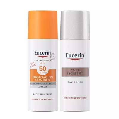 Eucerin Набор "Против пигментации": крем дневной SPF30+, 50 мл + солнцезащитный флюид SPF 50+, 50 мл Eucerin ЭХ99989438601