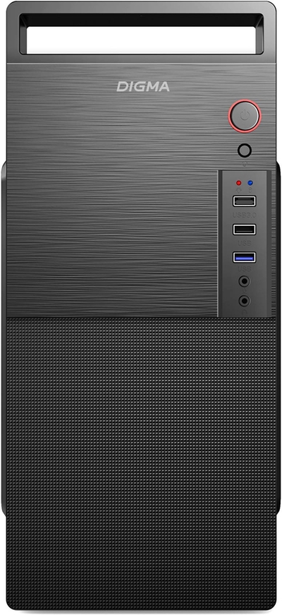 Digma Компьютерный корпус mATX Digma DC-MATX101-U2 черный DC-MATX101-U2