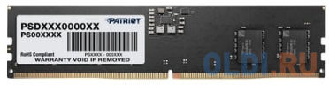 Patriot Оперативная память Patriot Signature DDR5 - 16Gb, 5200 МГц, DIMM, CL42 (psd516g520081) PSD516G520081