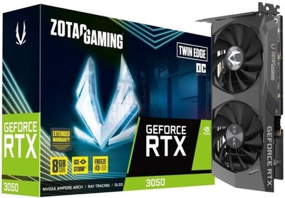 Zotac Видеокарта PCI-E Zotac GeForce RTX 3050 AMP (ZT-A30500F-10M) ZT-A30500F-10M