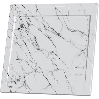 Rgw Душевой поддон из искусственного камня RGW STL MB 80x80 52211088-15 Белый мрамор 52211088-15