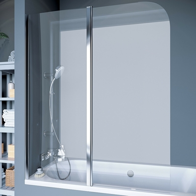 Koller Pool Шторка на ванну Koller Pool Waterfall Line 115 QP95 L профиль Хром стекло прозрачное QP95(left) chrome,clear