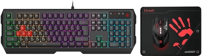 A4Tech Комплект клавиатура+мышь A4Tech Bloody B1700 черный/черный (b1700 ( b140n +es7 + bp-50m)) B1700 ( B140N +ES7 + BP-50M)