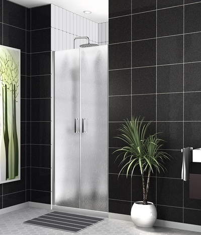 BelBagno Душевая дверь в нишу BelBagno стекло рифленое UNO-B-2-100-CH-Cr 