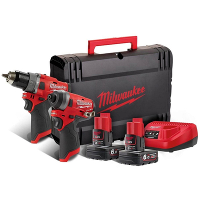 Milwaukee Набор инструментов Milwaukee M12 FPP2A-402X FUE (Дрель M12 FUEL FPD-0 + Винтоверт M12 FUEL FID-0) 4933459808