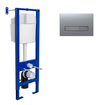 Berges Инсталляция для унитаза Berges Аtom Line 040344 Atom Line 410 040344 для унитаза с клавишей смыва Хром матовый 040344