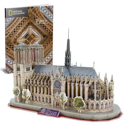 CubicFun 3D-пазл CubicFun 128 деталей 3D пазл National Geographic Нотр-Дам-де-Пари 128 деталей DS0986h