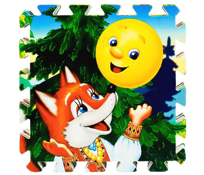 Играем Вместе Игровой коврик Играем вместе Коврик-пазл Колобок 8 сегментов FS-KLB