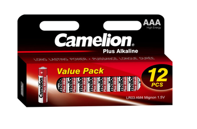 Camelion Батарейка Camelion LR03 Plus Alkaline Block-12 LR03-HP12 Батарейка Plus Alkaline LR03-BL12 LR03-HP12