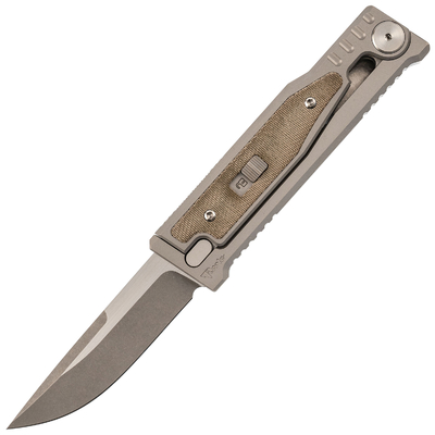 Reate Складной нож Reate EXO-M, сталь CPM-3V, рукоять титан/микарта, зеленый 