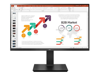 LG Монитор 27" LG 1920х1080 IPS, 60 Гц, 250cd/m2, H178°/V178°, 1000:1, 5ms, VGA, HDMI, DP, Height adj, Pivot, Tilt, Swivel, Black 27BP450Y 27BP450Y-B