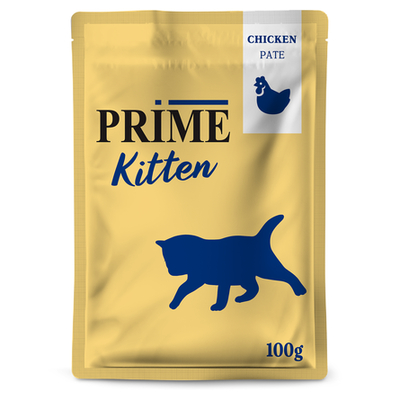 Prime PRIME Паштет для котят из курицы, в пауче, 100 гр 