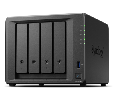 Synology Сетевой накопитель Synology 4x3.5”/2.5" SATA, 2xNVMe, 2xUSB3.2Gen1, 1xeSATA, 2xUTP Gigabit, без HDD DiskStation DS923+ DS923+