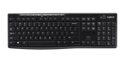 Logitech Клавиатура Wireless Logitech 920-003058 приемник Unifying, 2 батарейки AAA, RTL K270 920-003058