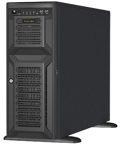 Ablecom Корпус серверный 4U Ablecom 4U, Mini-ITX, Tower,8x3.5" hs +3x5.25'' int + 1x3.5''  SAS/SATA, 12Gbps Backplane (for 3.5"" HDD) including Re CS-G47R-02P 