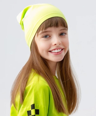 Button Blue Шапка трикотажная салатовая Button Blue (56) 
