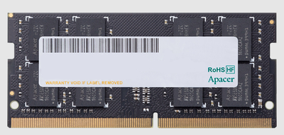 Apacer Модуль памяти SODIMM DDR4 16GB Apacer PC4-25600 3200MHz CL22 1.2V Retail AS16GGB32CSYBGH 