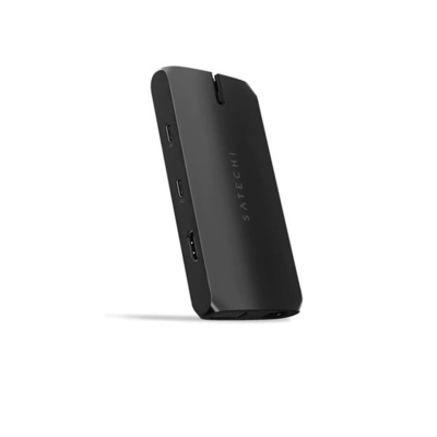 Satechi Адаптер Satechi ST-UCMBAK HDMI, VGA, USB-C PD, Gigabit Ethernet, USB-A data ports, USB-C(не для зарядки/видео), Micro/SD ca Type-C On-the-Go Multiport ST-UCMBAK
