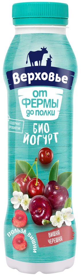 Несвижский ЗДП Биойогурт Верховье Вишня-Черешня 2% 260г Несвижский ЗДП 