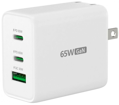 j5create Зарядное устройство сетевое j5create 65W GaN USB-C 3-Port Charger JUP3365E 