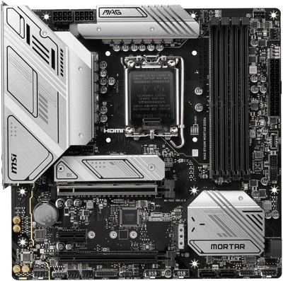 MSI Материнская плата MSI MAG B760M MORTAR MAX WIFI DDR4, Soc-1700, Intel B760, mATX MAG B760M MORTAR MAX WIFI DDR4