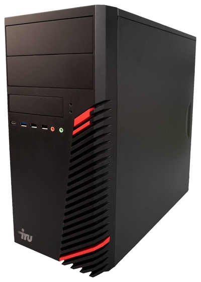 iRU Компьютер IRU Home 310H6SM, Intel Core i7 12700F, DDR4 8ГБ, SSD 256ГБ, NVIDIA GeForce GT1030 2048МБ, Free DOS, черный (1897405) 1897405