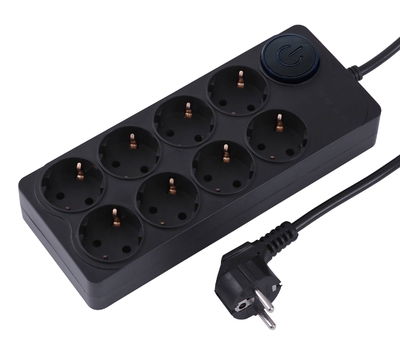 Ippon Сетевой фильтр Ippon BK-8-EU-3-16-B 3м черный BK-8-EU-3-16-B