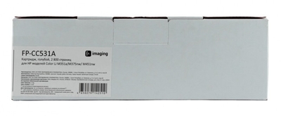 F+ Картридж F+ голубой, 2 800 страниц, для HP моделей Color LJ M351a/M375nw/ M451nw FP-CC531A 