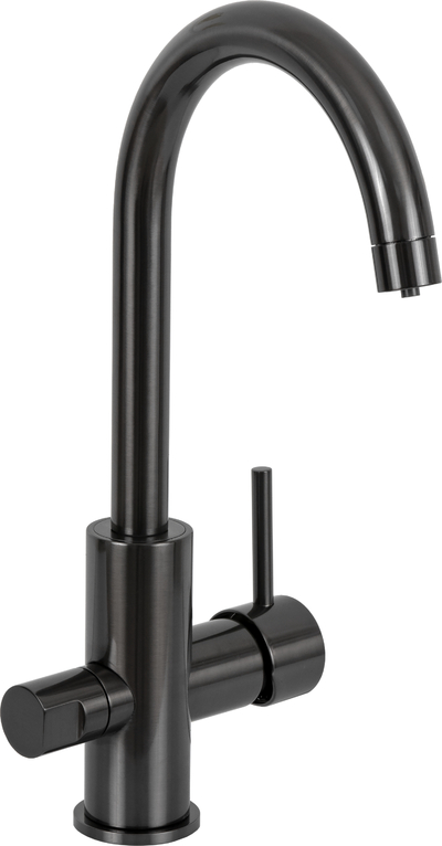 Remer Смеситель для кухни Remer Minimal N792DW чёрный брашированный хром N792DWCFP 