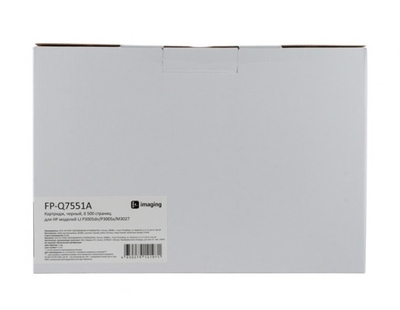 F+ Картридж F+ черный, 6 500 страниц, для HP моделей LJ P3005dn/P3005x/M3027 FP-Q7551A 