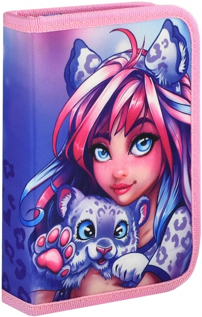 Феникс+ Пенал школьный Девушка с барсом Феникс+