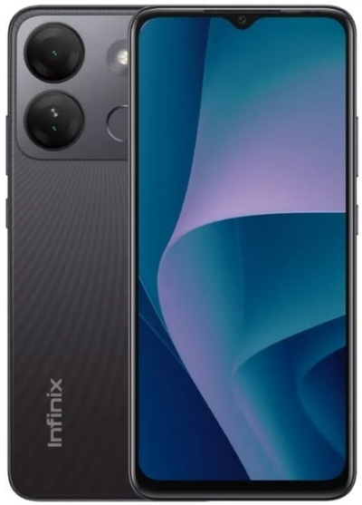 Infinix Смартфон Infinix 4895180797279 6.6" LCD(720*1612) IPS, Unisoc SC9863A, 1.6Ghz (4x 1.6 Ghz–Cortex-A55,4x 1.2 Ghz–Cortex-A55 SMART 7 HD 2+64GB Ink Black 4895180797279