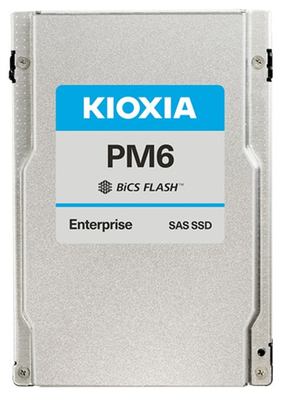 Kioxia Ssd накопитель KIOXIA Enterprise SSD 800GB 2,5" 15mm (SFF), SAS 24Gbit/s, Mix Use, R4150/W1450MB/s, IOPS(R4K) 595K/145K, MTTF 2,5M, 3 DWPD, TLC (BiCS Flash™), 5 years wty (KPM61VUG800G) KPM61VUG800G