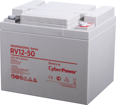 CyberPower Аккумуляторная батарея PS CyberPower RV 12-50 / 12 В 50 Ач CyberPower Professional Series RV 12-50 RV 12-50