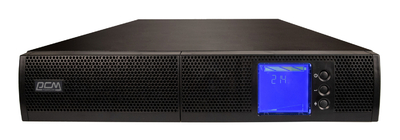 PowerCom ИБП Powercom SNT-3000, 3000 Вт/3000 ВА, Rack/Tower, 8 розеток IEC320 C13 и 1 розетка IEC320 C19 с резервным питанием, LCD, USB, RS-232, напряжение шины постоянного тока 72В, ток заряда 6А, слот под SN SNT-3000-L