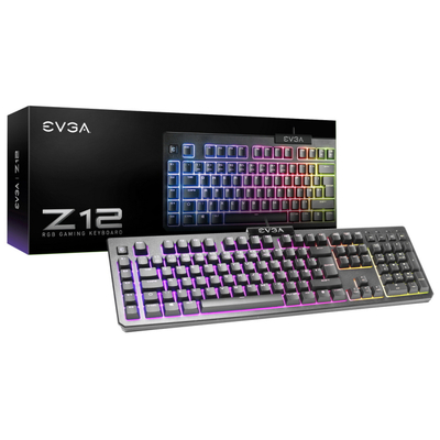EVGA Клавиатура EVGA 834-W0-12RU-KR RGB Color, Membrane, RU 834-W0-12RU-KR