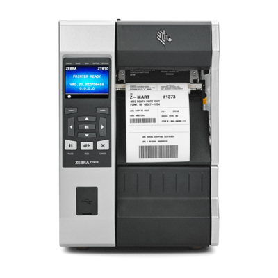 ZEBRA Принтер этикеток Zebra TT ZT610; 4", 203 dpi, Euro and UK cord, Serial, USB, Gigabit Ethernet, Bluetooth 4.0, USB Host, Wireless 802.11 AC Card: Rest of World (ROW), Tear, Color, ZPL (ZT61042-T0EC100Z ZT61042-T0EC100Z