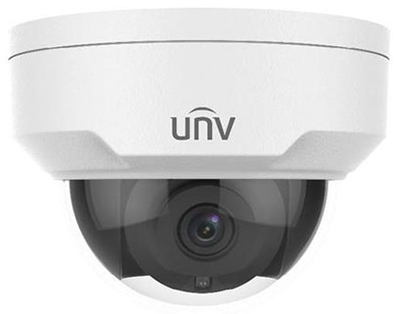 Uniview Камера Uniview Видеокамера IP купольная антивандальная, 1/2.7" 4 Мп КМОП @ 30 к/с, ИК-подсветка до 50м., LightHunter 0.003 Лк @F1.6, объектив 4.0 мм, WDR, 2D/3D DNR, Ultra 265, H.265, H.264, MJPEG, 3 IPC324SS-DF40K-I0 
